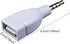 WAGHAVEN 3.5mm 2.0 MP3 Sound Converters Male AUXs to USB Female Converters Adapter for Car Speakers and Players