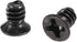 uxcell #6-32 x 13/64" Phillips Flat Head Screws, Black Fasteners for Laptop PC TV Fan Switch, 60pcs