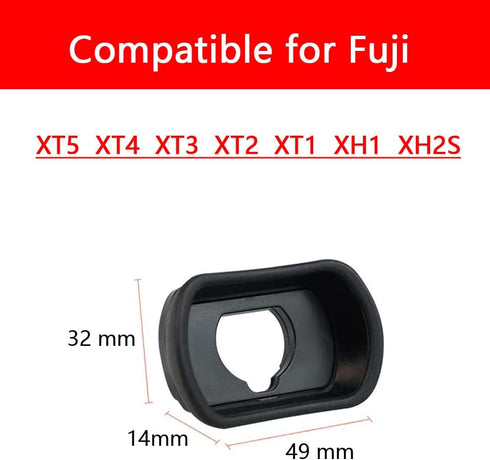 ADQQUI XT5 XT4 XT3 XT2 XT1 XH1 XH2S (1 Pack) EC-XT L Soft Eyecup Eyepiece Viewfinder Compatible for Fuji Camera