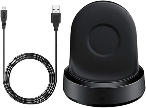 Charger for Gear Sport, Kissmart, Replacement Charging Dock Cradle for Samsung Gear Sport SM-R600 Smart Watch (Black)