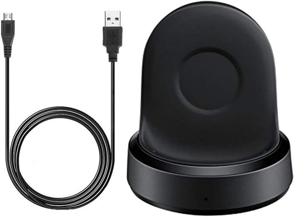 Charger for Gear Sport, Kissmart, Replacement Charging Dock Cradle for Samsung Gear Sport SM-R600 Smart Watch (Black)