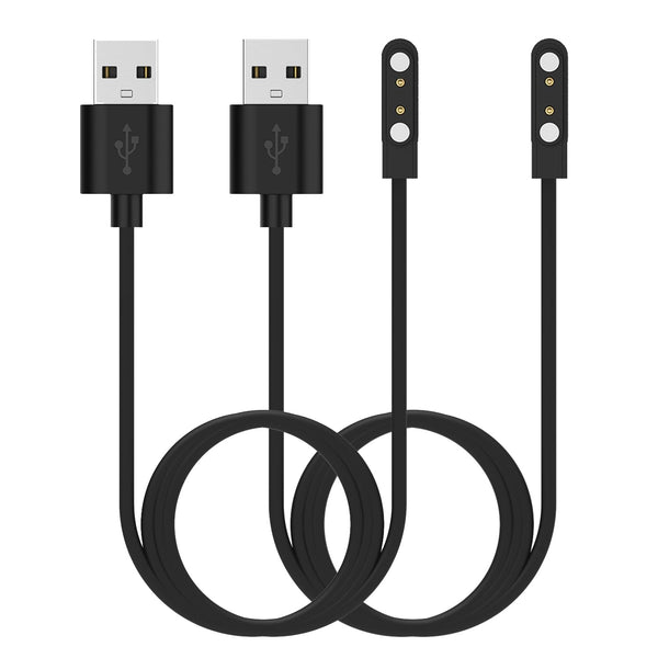 Butele Kids Smart Watch Charger, Magnetic 2ft Charging Cable for H69 H39plus Smart Watches (Black)