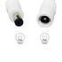 2pcs 1m 3.3ft 12V 5V-24V 5.5mm 2.1mm DC Extension Cable Extension Cord DC Power Cord x DC Jack Plug Adapter Male