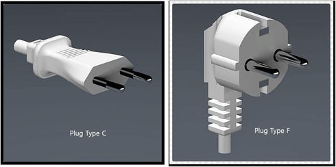 220 to 110 Travel Adapter Set of 2 (Korea to USA)