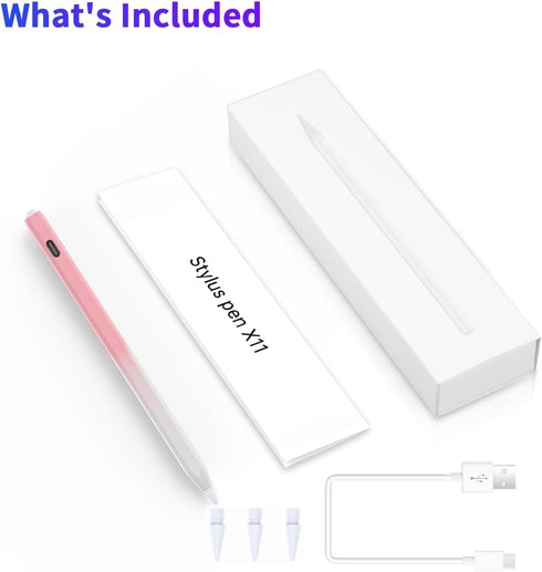 Stylus Pencil for Apple iPad Air 2024 11/13 inch M2, iPad Pro 12.9/11-inch, Compatible with Palm Rejection