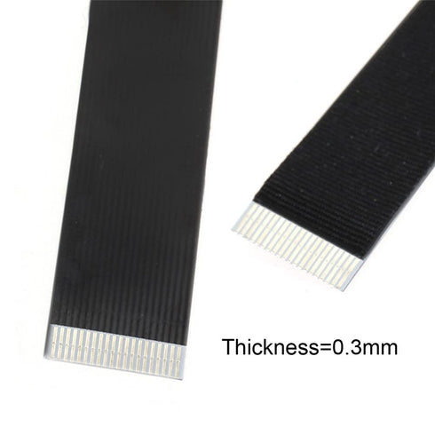 Xiwai 0.2M USB 2.0 Type-A Male to Female Extension Data Flat Slim FPC Cable for FPV, Disk, Scanner & Printer