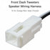 Front Dash Tweeters Speaker Wiring Harness Adapter Connector for 2005-2022 Dodge Ram, Jeep, Chrysler