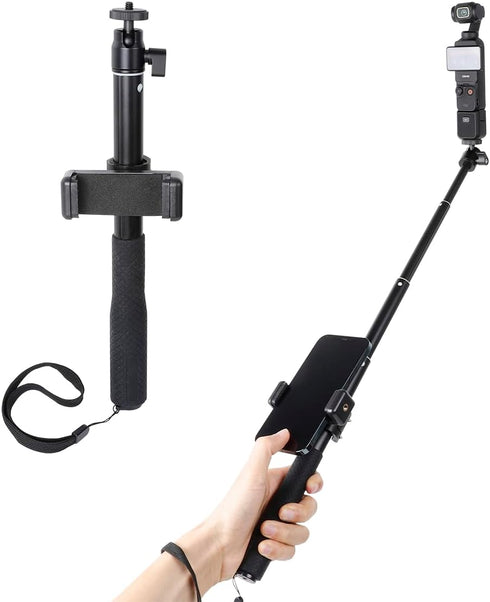 Leenconghui 37inch 3 Selfie Stick Gimbal Extension Pole+Tripod Mount Kit fit for DJI Osmo Pocket