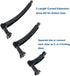 3-in-1 Curved Arced Extension Arms, Different Lengths (7.5/13.5/19.5cm) Compatible with Gopro Series and Action Cams