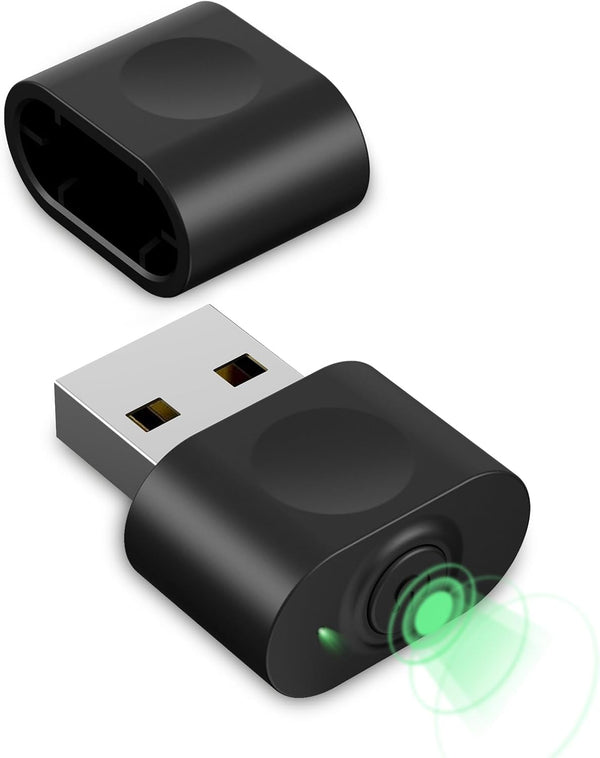 HOTLIFE Undetectable Mouse Jiggler, USB Mouse Mover Device Keeps PC Awake, Driver-Free Auto Shaker with 3 Mode Switch