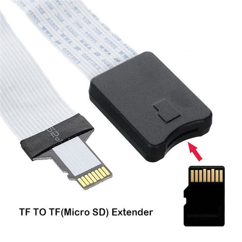 xiwai Micro-SD TF Memory Card Kit Male to TF Female Extension Soft Flat FPC Cable Extender 25cm