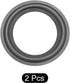 Speaker Foam Edge Surround Rings, Rubber Subwoofer Rings Replacement Parts, 5.5 inch/Black, 2Pack