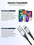 Short iPhone Charge Cable 6 Inch, 3Pack 0.5 Foot USB to Lightning Cord Braided for iPhone 14/13/12/11 Pro Max, iPad Air
