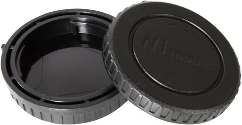 Body Cap & Camera Rear Len Cover Set Compatible with N-Mount 1 N1 Lenses and 1 Mirror less Cameras J1 J2 J3 J4 V1 V2 V3 S1 S2 AW1