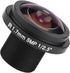 M12 Wide Angle Lens 3×3×3 5Mp Fisheye Security Camera Lens, 1.7Mm Length 185 CCTV Lens for Fisheye Security Cam