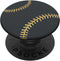 PopSockets Standard PopGrip Light Yellow Baseball Softball on a Dark Gray Pattern