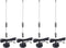 AEDIKO 4pcs Police Scanner Antenna - 20-1300MHz HF VHF UHF Ham Radio BNC