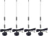 AEDIKO 4pcs Police Scanner Antenna - 20-1300MHz HF VHF UHF Ham Radio BNC
