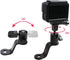 SUREWO Aluminum Motorcycle Rearview Mirror Mount Bracket Holder for GoPro Hero 12/11/10/9/8/7/6(2018)/5, APEMAN, AKASO,