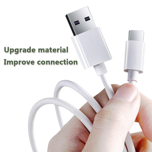 6ft Fast Charger Cable: USB-C to USB-A for iPad Pro, Galaxy, MacBook Air, Nintendo Switch, Pixel, LG, Sony, OnePlus.