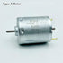 RS-365SH 6V-24V 11000RPM 365 Micro Motor DC High Speed Dual Shaft carbon brush Micro Electric Engine for Toy Car Boat