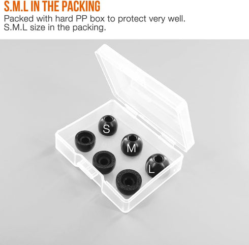 Memory Foam Eartips Replacement for Raycon Everyday Bluetooth Wireless Earbuds, Earpad Ear Tips