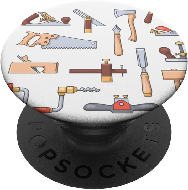 DIY Carpentry Tools - Funny Woodworking PopSockets Standard PopGrip