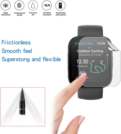Compatible with Amazfit Bip 5 Screen Protector - HD Full Coverage TPU Protective Film for Bip 5 Smartwatch (6PCS)