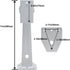 Mini Projector Wall Mount Security Camera Bracket, 1/4 Screw Head Wall Mount for Projector and Webcam Housing (White)