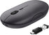 Bluetooth Wireless USB C Mouse, Rechargeable Silent Mouse for Mac/Laptop/Computer