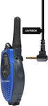 UAYESOK 2.5mm Walkie Talkie Earpiece with Mic PTT, 1-Pin Acoustic Tube Headset for Motorola Talkabout Radio (2 PACK)