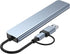 CENGNIAN (8 1) 100W C/USB3.0 4K 60Hz 10Gbps, 2 USB-C Hub in with Power Output, Multiport Adapter Laptop Docking