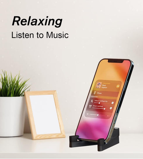 Cell Phone Stand for Desk, Foldable & Portable iPhone Holder, Compatible with All Mobile Phones, iPhone, iPad Mini,