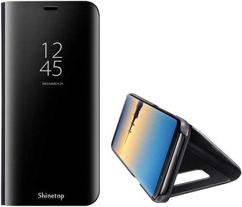 MagiDeal Galaxy Note 8 Case, Smart Clear View Window Flip Folio Case Cover, Ultra Slim Black