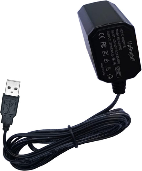 UpBright 5V AC/DC Adapter for EverStart Maxx SL10LEDE SAT3E 600 2200 Lumens Rechargeable Lithium LED Spotlight