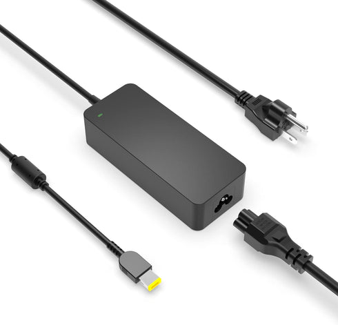 Square Tip 90W AC Charger for Lenovo ThinkPad X1 Carbon 4th 3rd 2nd Gen Laptop