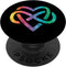 Low Poly Polyamory Rainbow Infinite Heart LGBTQIA Pride Standard PopSockets PopGrip
