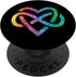 Low Poly Polyamory Rainbow Infinite Heart LGBTQIA Pride Standard PopSockets PopGrip