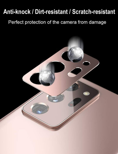 2 Pack Metal Camera Lens Protector for Samsung Note 20 Ultra, Full Coverage Case for Note20 Ultra 5G Camera Screen