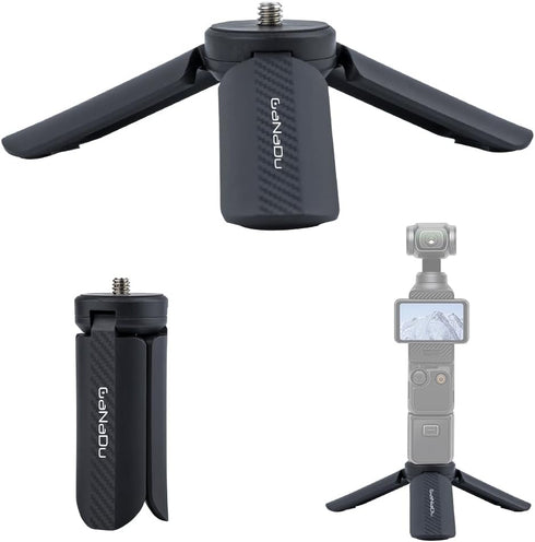 Generic Mini Tripod Compact Desktop Stand with 1/4" Screw Interface, Non-Slip Rubber Feet,