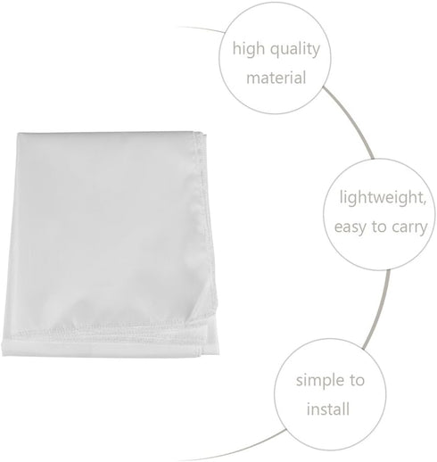 Zopsc 60-120 Inch 16:9 Anti-Reflective(84inch) Portable Projection Screen White Synthetic Polyester Fabric Projector