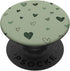 Sage Green Minimalist Heart Pattern for Girls PopSockets Standard PopGrip