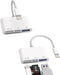 SD Card Reader for iPhone Dongle (2Pack), Lightning to USB Micro SD TF Charger Cable OTG Adapter for iPhone 14/13/12/11