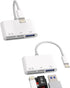SD Card Reader for iPhone Dongle (2Pack), Lightning to USB Micro SD TF Charger Cable OTG Adapter for iPhone 14/13/12/11