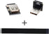 cablecc Down Angled USB 2.0 Type-A Male to Female Extension Data Flat Slim FPC Cable for FPV, Disk, Scanner & Printer