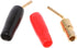 Hisocute 4 Pcs Wire Pin Plug Banana Plugs Speaker Screw Lock Cable Connectors Banana Cable Connector Plug Screw Solder