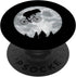 HIPPO Riding Moon Bike Halloween Lunar Cycling PopSockets Swappable PopGrip