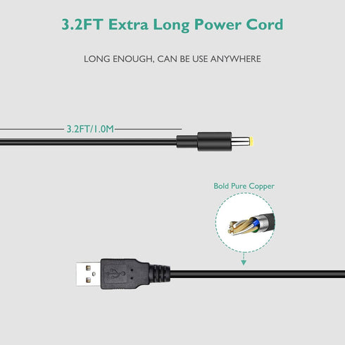 Charger for SCRIB3D P1 3D Printing Pen with Display, Replacement Power Adapter Charger Wire for 3D Pen