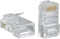 Cmple Cat5e Connectors RJ45 Modular Plugs - 100 Pack for Solid Network Ethernet Cable