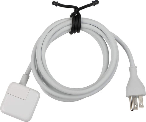5Pcs 18in Silicone Cable Tie, Reusable Cord Organizer for Bundling Earphone, Computer Cords, Dia 5mm